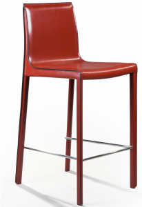 Стул полубарный Barrie 46X48X97 CM красный