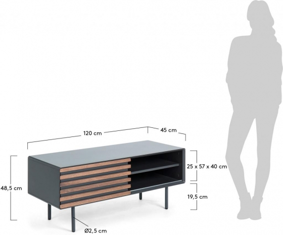 Тумба под ТВ Mahon 120X45X48 CM 7