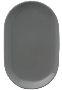 Тарелка сервировочная Cafe Concept 20X13 CM тёмно-серая