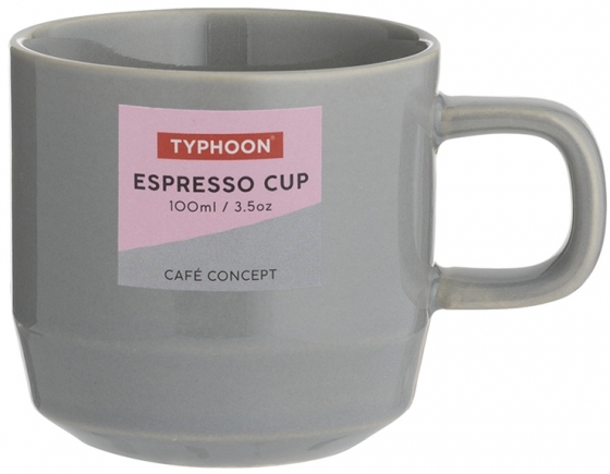 Чашка для эспрессо Cafe Concept 100 ml тёмно-серая 8