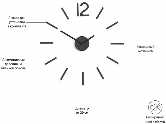 Часы настенные Blink Ø29 CM 11