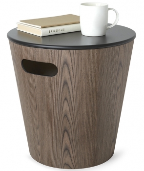Вспомогательный столик Woodrow 41X41X41 CM чёрный-орех