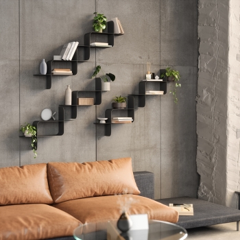 Набор металлических настенных полок Montage 61X15X47 / 61X15X47 CM