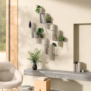 Набор из двух металлических настенных полок Montage 61X15X47 / 61X15X47 CM