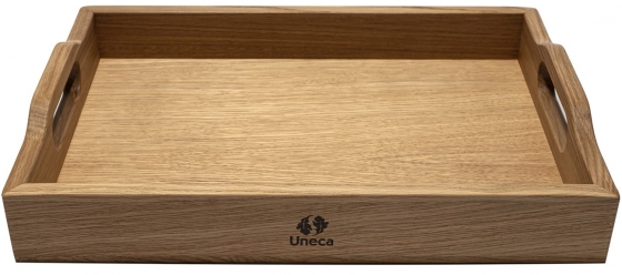 Поднос дубовый с ручками 42X30X6 CM 1