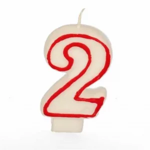 Свеча цифра "2"