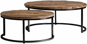 Набор журнальных столиков Akron 90X90X42 / 70X70X33 CM