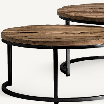 Набор журнальных столиков Akron 90X90X42 / 70X70X33 CM