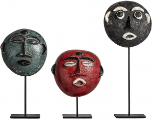 Набор из трёх декоративных элементов Etnica 15X7X21 / 14X7X27 /  15X7X26 CM