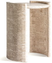 Столик из травертина Thiennes 47X43X55 CM