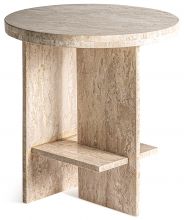Столик из травертина Thiennes 50X50X55 CM