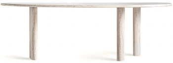 Обеденный стол из травертина Thiennes 234X105X76 CM