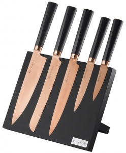 Набор из 5 ножей и подставки Titan Copper