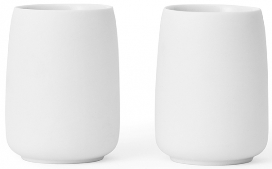 Набор из двух чайных стаканов Nicola 170 ml белого цвета 1
