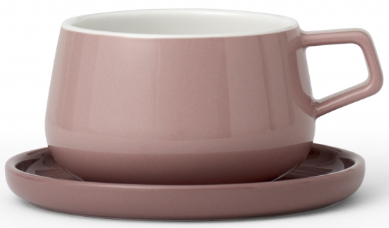 Чайная пара Classic Ella 300 ml розового цвета 1