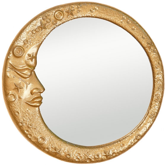 Зеркало декоративное Gold Moon Ø62 CM 1