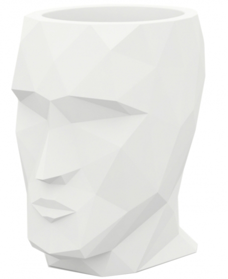 Кашпо в форме головы Adan 30X41X42 CM белое 1