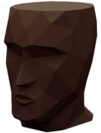 Табурет в форме головы Adan stool 30X41X42 CM коричневый 1