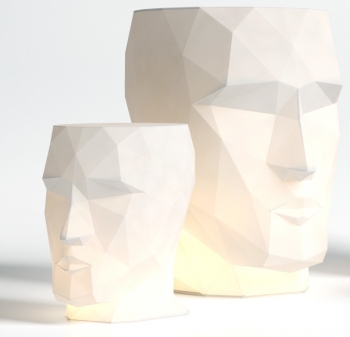 Табурет в форме головы Adan stool c LED подсветкой 30X41X42 CM