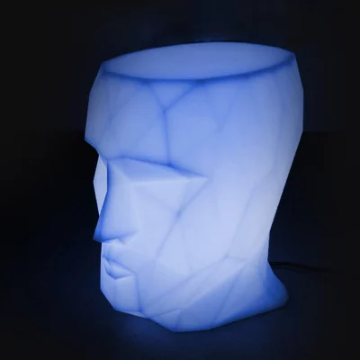 Табурет в форме головы Adan stool c LED подсветкой 30X41X42 CM 3