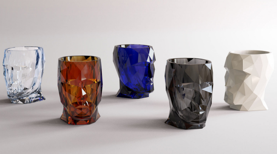 Кашпо Adan Nano Glossy 13X17X19 CM синего цвета 3