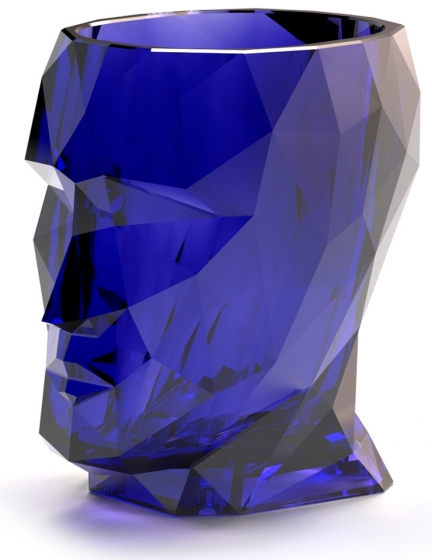 Кашпо Adan Nano Glossy 13X17X19 CM синего цвета 1