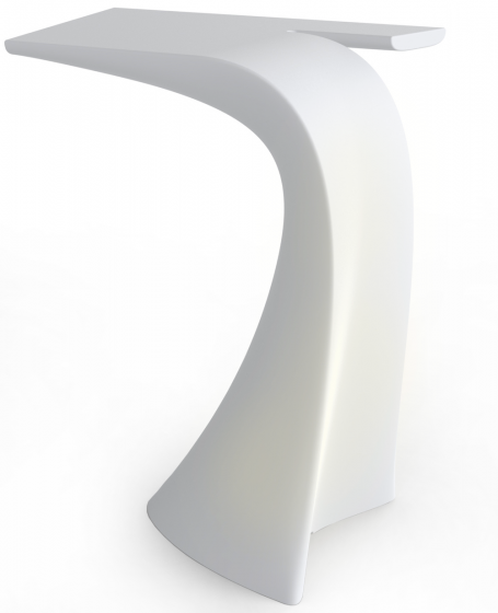 Барный стол с LED подсветкой Wing 76X50X100 CM белого цвета 1