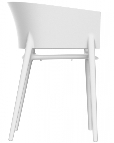 Дизайнерский стул Africa 58X53X75 CM белого цвета 2