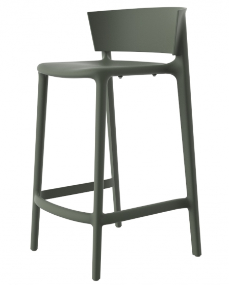 Полубарный стул Africa 48X47X85 CM зелёного цвета 1