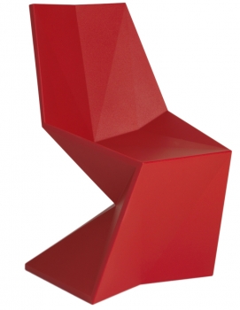 Стул Vertex 53X53X86 CM матового красного цвета