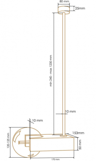 Подвесной светильник Omega 15X17X24-123 CM цвет дуб 5