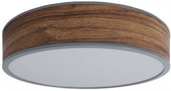 Потолочный светильник из ореха Jupiter 60X60X11 CM серый кант