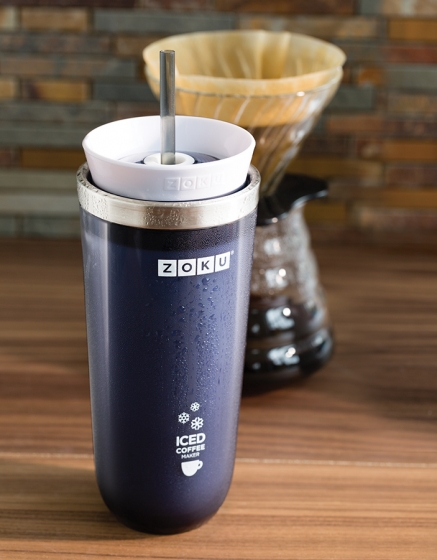 Стакан для охлаждения напитков Iced coffee maker 325 ml серый 4