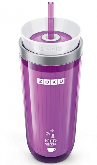 Стакан для охлаждения напитков Iced coffee maker 325 ml фиолетовый 1