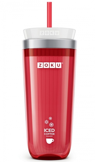 Стакан для охлаждения напитков Iced coffee maker 325 ml красный 2