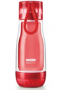 Бутылка стеклянная Zoku Active 325 ml красная